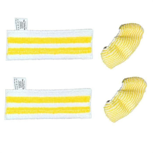 Fabric Pads - PZCC - Karcher EasyFix SC2 SC3 SC4 SC5 - Microfiber - Yellow - Mixed