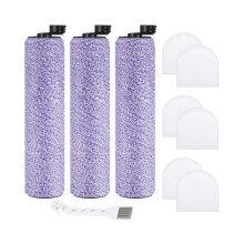 Main brush and replacement foam filter compatible with Shark WD100/WD101/WD200/WD201