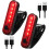 2-pack USB rechargeable LED bicycle rear light, bright, 4 modes, waterproof, red 1
