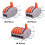 50 pieces Electrical connectors with control lever, 35pcs 2-input, 10pcs 3-input, 5pcs 5-input 2