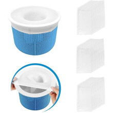 Skimmer Filter, 30 Pcs Pool Skimmer Socks, Perfect Filter Savers for Skimmer Basket