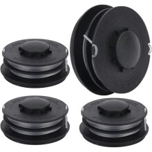 Pachet de 4 bobine de fir de tuns iarba compatibile cu Einhell GC-ET 4530, 10 m, 2 mm, Bobine de tuns iarba pentru Einhell 3405685
