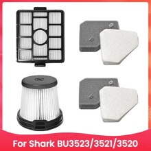 Set med 4 dammsugare filter för Shark BU3523 BU3521 BU3520 Dammsugare Tillbehör Filterreservdelar