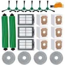 22-delat tillbehörskit för iRobot Roomba Plus 505/405 Combo robotdammsugare, 2 rullborstar, 4 rengöringsdynor