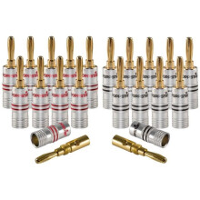 Banankontakt, för 4 mm² skruvkablar, 6 mm² lödkablar, 20-pack