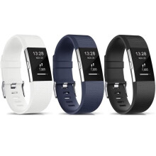 Kompatibel med Fitbit Charge 2/2 HR, justerbart ersättningsarmband i silikon för sporttillbehör, S