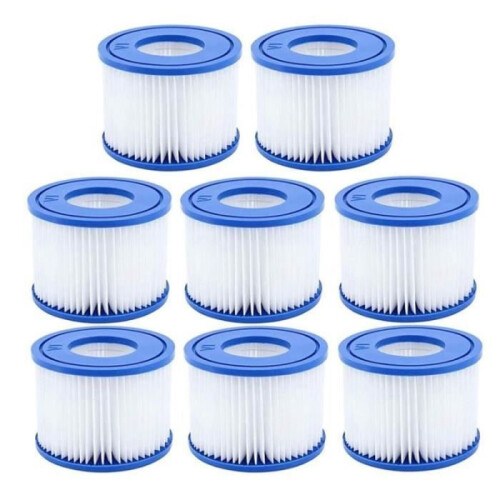 Poolfilter - WASDK - Typ VI - 8 delar - För Bestway Spa - Poolunderhåll 1