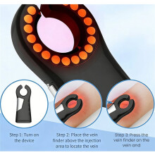 Aderdetector - LED Infrarood Aderscanner, Draagbare Bloedvatzoeker, USB-Voeding, Zwart