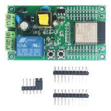 1-Kanaals ESP32 WiFi BLE Relaismodule AC90-250V Voeding ESP32-WROOM-32E Ontwikkelingsbord I/O-Poort