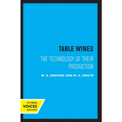 Table Wines by M.A. Joslyn Paperback Book
