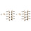 2Ensemble Machines Tuners Pegs Tuning Key avec Blanc Pearl Knobs 4L + 4R pour Mandolin 1