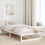 VidaXL vidaXL Bed Frame with Headboard White 75 x 190 cm Solid Pine Wood 1