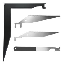 Professional Firefighting Tool Set, 4-Piece Spring Steel Pry Bar Kit for Emergency Responders Emergency Tool Kit