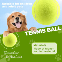 9.5" Oversize Tennis for Children Adult Pet Fun