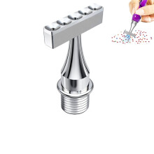 Electric Diamond Art Pen Replacement Kit, Stainless Steel Nibs, Hollow Multi Placer Tips for 5D Painting 7 Beads