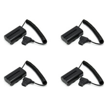 4x špirálový kábel D-Tap k batérii série L F550 pre / Shinobi Small HD / monitor kamery