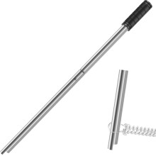 Outil pour couverture de piscine Qenwkxz26.5", acier inoxydable, robuste avec poignée antidérapante, compatible avec la plupart des ancrages de