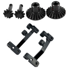 1set Metal Front & Rear Axle Gear Shaft Driving Gear Set for WPL B1 B14 B16 B24 C14 C24 & 1Pair Metal Pull Rod Base