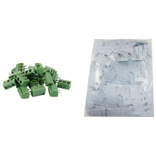 20 Pcs 3 Pin 5mm Pitch PCB Mount Screw Terminal Block AC 250V 8A & 1000 Pcs Silicon Thermal Heatsink Insulator Pads