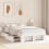 VidaXL vidaXL Bed Frame with Headboard White 135 x 190 cm Solid Pine Wood 4
