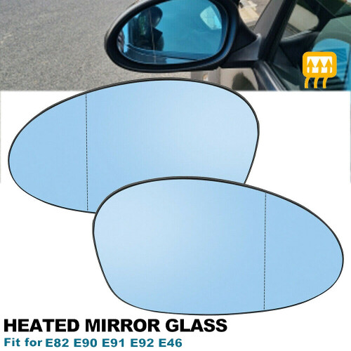 Left Driver Side  Wing Door Mirror Rearview Mirror Glass Heated for  1 3 Series E81 E87 E82 E46 E90 E92 Z4 E85 1