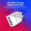 Chargeur mural portable 4 ports USB en forme de cube, charge rapide, compatible iPhone, iPad et Android. 6