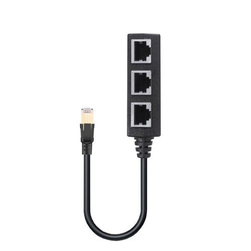 Kiplyki Χονδρική RJ45 Διαχωριστής σύνδεσης Ethernet 1 σε 3 υποδοχές Καλώδιο Internet Cat5 6 7 1