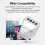 Chargeur mural portable 4 ports USB en forme de cube, charge rapide, compatible iPhone, iPad et Android. 8