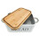 Contenitore per pane multiuso in stile rustico con coperchio tagliere, ideale per bar e cucine. 3