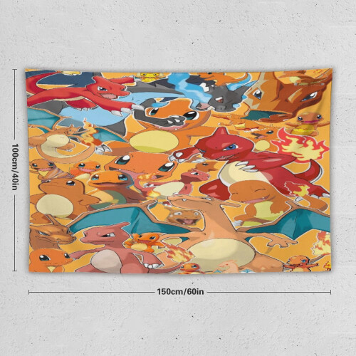 Ταπισερί Charmander Ταπισερί Κρεμαστό για Σαλόνι, Υπνοδωμάτιο, Διακόσμηση Ντορμ, 1