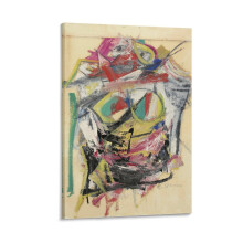 Affiche de Willem De Kooning, expressionnisme abstrait, toile, 30 x 45 cm, décoration murale, impression d'image, cadeau pour la maison