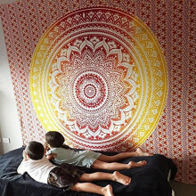Mandala gobelin fali dekoráció Bohém strandtörölköző Kollégiumi szoba dekoráció Ágynemű Piknik takaró Fali dekoráció Művészeti