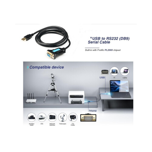 USB2.0 σε RS232 θηλυκό σειριακό καλώδιο DB9 προσαρμογέας σύνδεσης RS232 συσκευών για 1