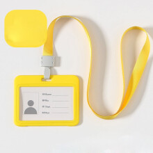 Suport pentru carduri de vizită Uclet, transparent față-verso, suport pentru carduri de muncă pentru angajat, card de identitate din plastic