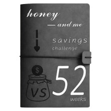 Penkiiy52Week Money Saving Challenge-pärm med kontantkuvert, A5-budgetplanerare och 4Savings-spårare för 5 200, 2 600, 10 000 dollar,