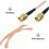 2 stuks verlengsnoer antenne-adapter, jumperkabeladapter 3
