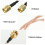 2 stuks verlengsnoer antenne-adapter, jumperkabeladapter 4