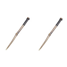 2 pares de palillos largos de bambú reutilizables para sushi, olla caliente y uso en vajilla. Palillos antideslizantes.