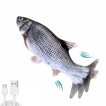 Emlimny fiskleksak 11", kattleksaker för innekatter, Floppy Cat Kicker fiskleksak, vibrerande kattmyntaleksak, olika fiskar för val och rolig