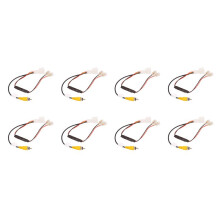 8X Connettore 'Adattatore del Cavo del Cablaggio di Ritenzione Della Telecamera di Retromarcia un 4 Pin per Auto Adatto per
