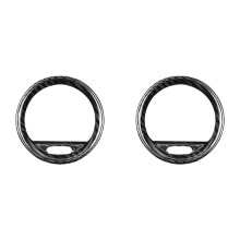 2X Rivestimento del Pannello Della Presa D'Aria per Interni Auto nel Fibra di Carbonio per 500 Abarth 2012-2019 Cornice Decorativa per Presa