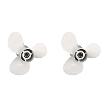 2X Marine Elica Barca Parti 40-50HP Fuoribordo Elica 11 1/8 X 13-G per 40-60HP 69W-45945-00-EL