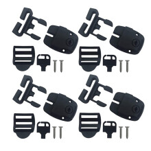 Ensemble de clips pour couverture de spa : 1 ensemble, boucle de verrouillage en plastique avec clé, accessoires de rechange, clip de sangle pour