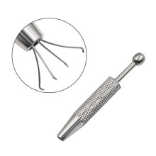 Piercingbalgrijper, oppakgereedschap met 4-punts houder, diamantklauwpincet