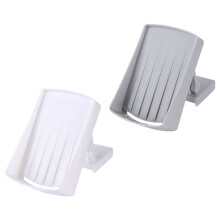 Lot de 2 supports pour savon liquide de bain, Ă©tagère murale pliable en macramĂ©, pouf en maille avec crochet, porte-savon en plastique, Ă©tui Ă