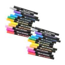 Xubond Pen Markers Paints 12PC Writing Art Paint Glass Pens DIY 12ml Kontorsmaterial Verktyg