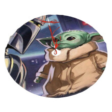 Yoda juletreskjørt, mykt og morsomt juletrekrage i gårdshus-julehøydekorasjon 76 cm