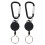 Mizh2pcs Multi-function Badge Key Rings Stretchable Badge Holders Portable Badge Buckles 1