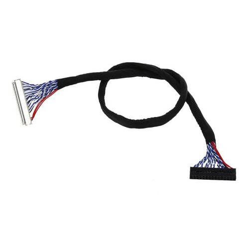 Καλώδιο LVDS Fix30P S8 30 ακίδων σε 30 ακίδες 2 καναλιών 8 bit για οθόνη LCD