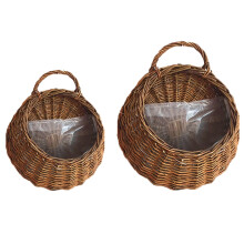 Eease2Outdoor rattan függő virágcserép kosarak kerti művészet madárfészek